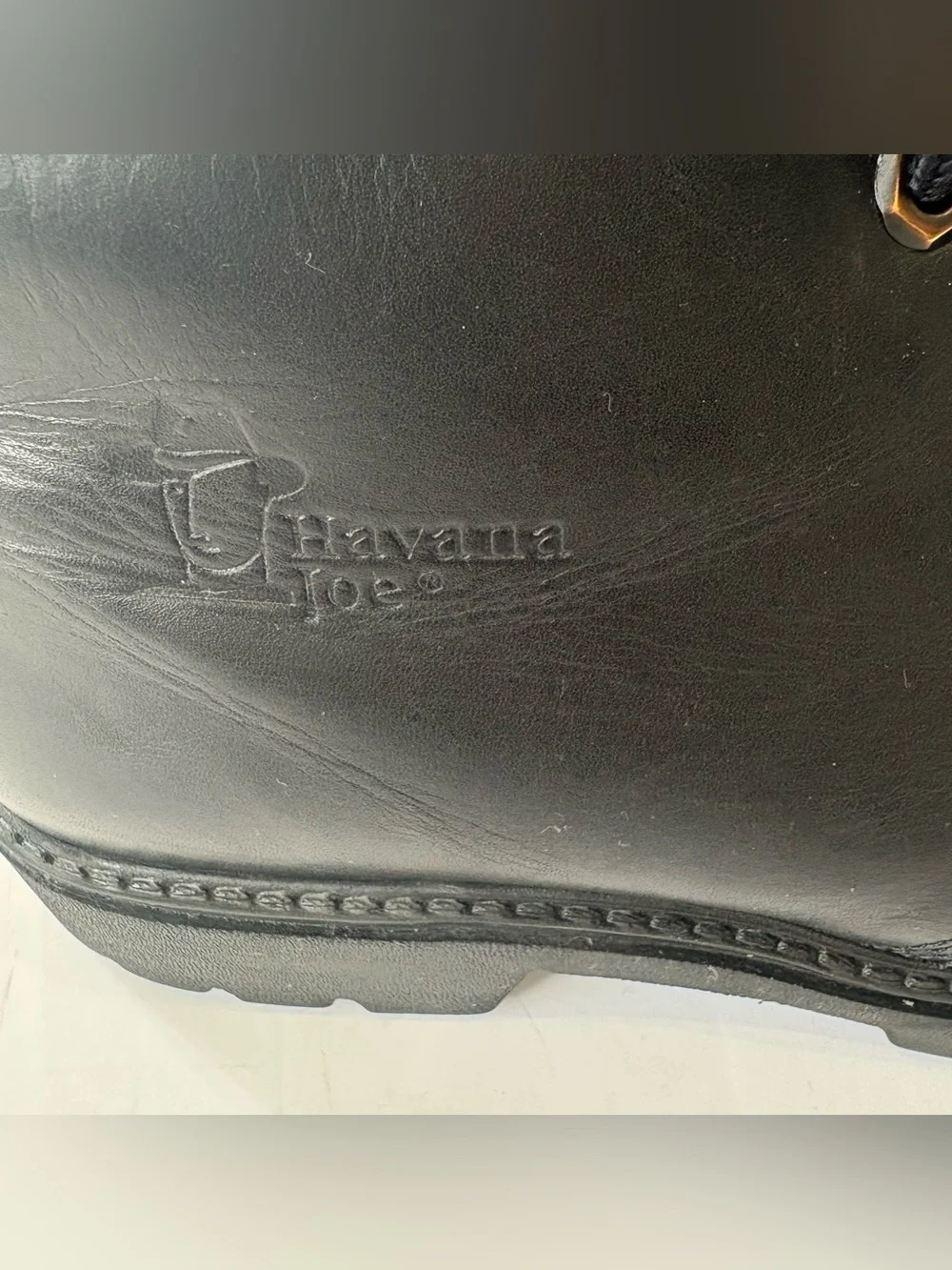 Havana Joe Mens 43 Black Leather Chukka Boots Lace Up Made in Spain